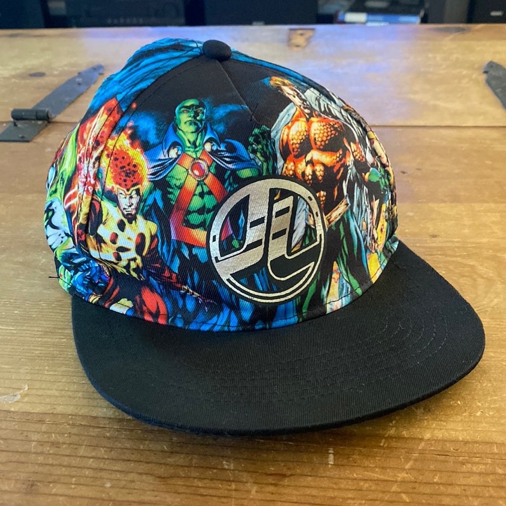 DC Comics Justice League Kids Character Design Snap Back Hat